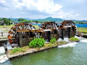 朝倉市の三連水車