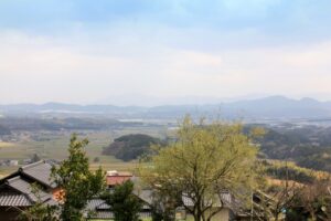 清水寺から見た宮若市風景
