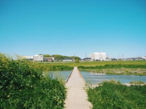 直方市内の風景