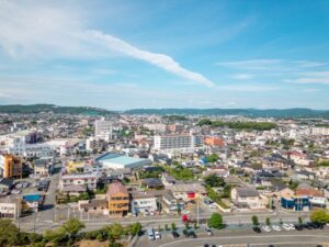 大牟田市の街並み