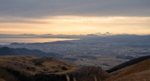 平尾台から見た行橋市の街並み