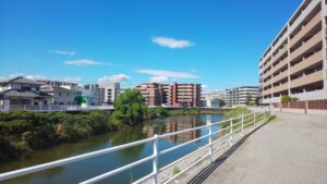 志免町の町並み